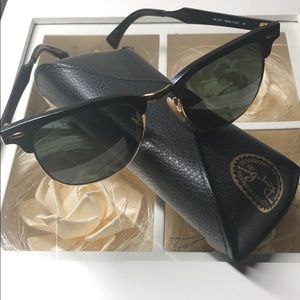 Ray-Ban Clubmaster Aluminum black/green Polarized